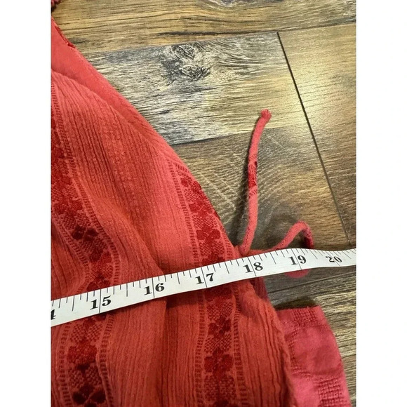 Free People Wondering Star Embroidered Crochet Side-Tie Short Mini Dress Size S - Picture 6 of 7